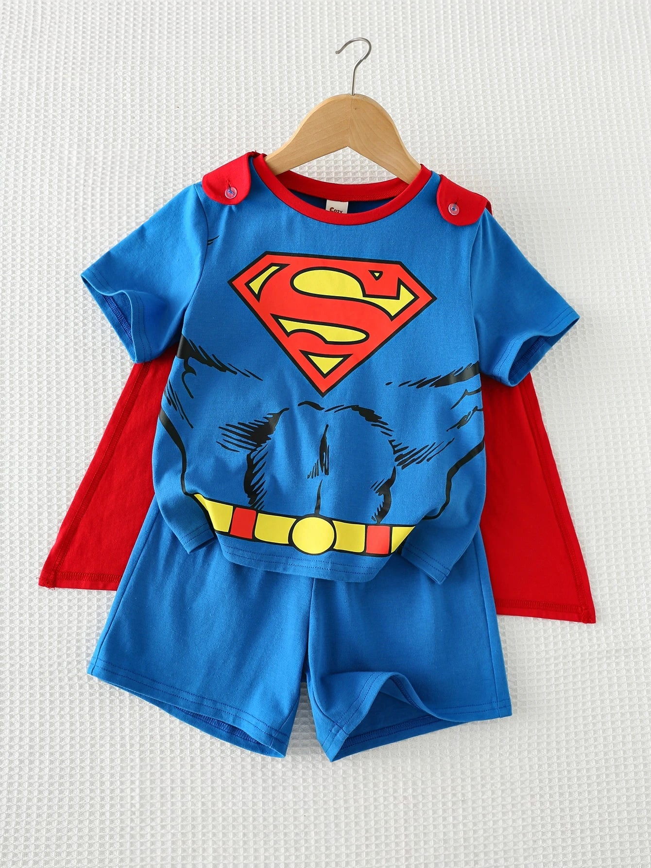 Fantasia Superman Infantil com Capa e Shorts
