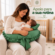 Uso real da almofada de amamentação na rotina