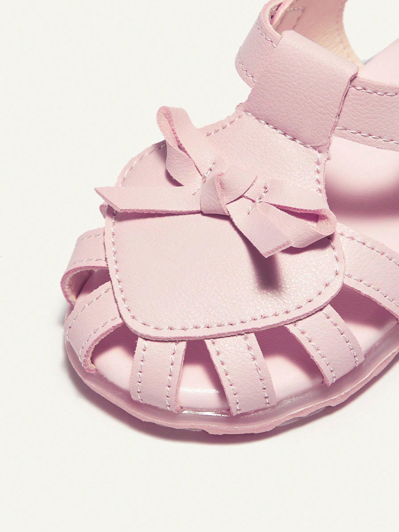 Sandália Infantil Menina Estilo Princesa Fechada com Luz LED Velcro