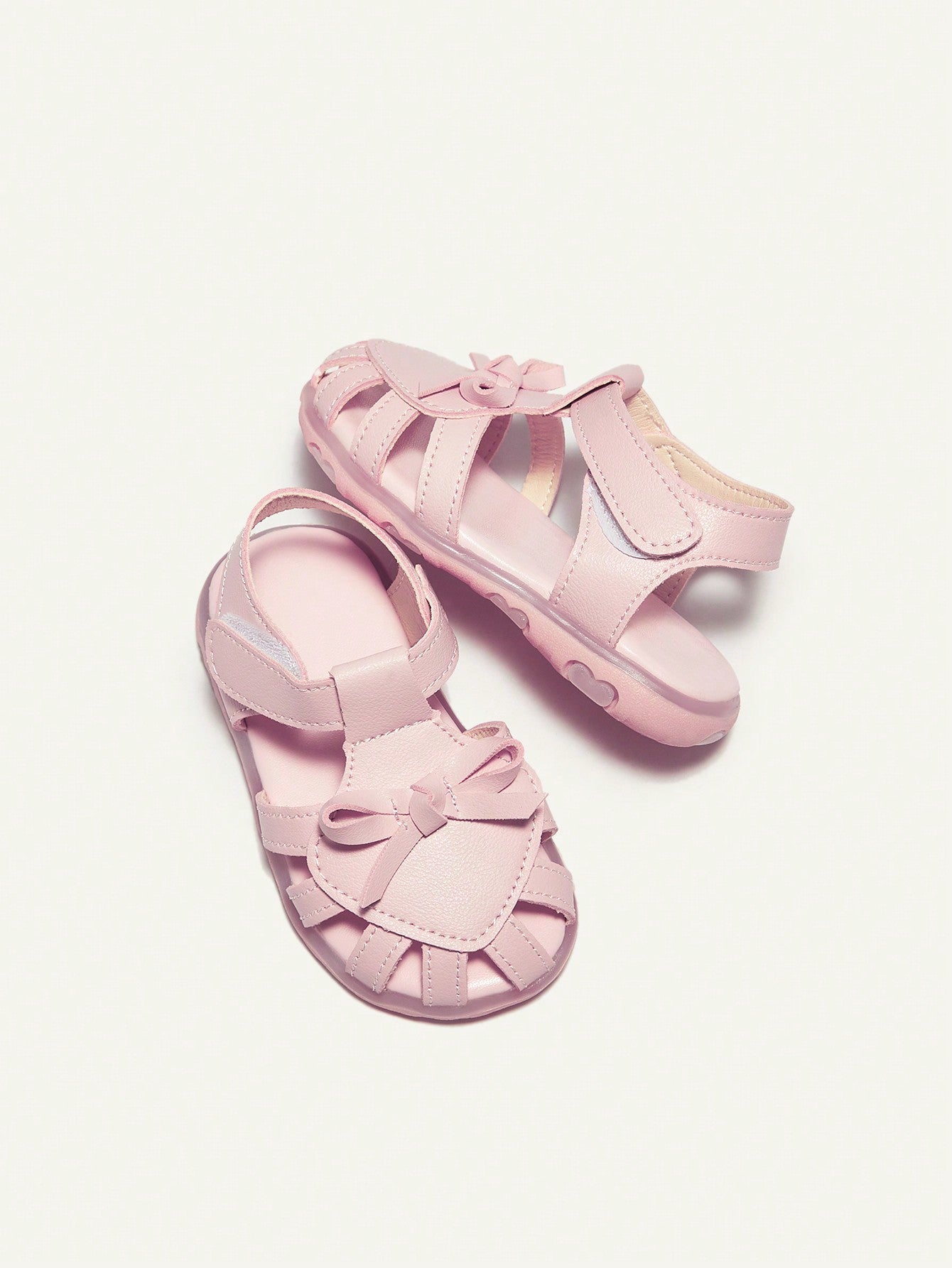 Sandália Infantil Menina Estilo Princesa Fechada com Luz LED Velcro