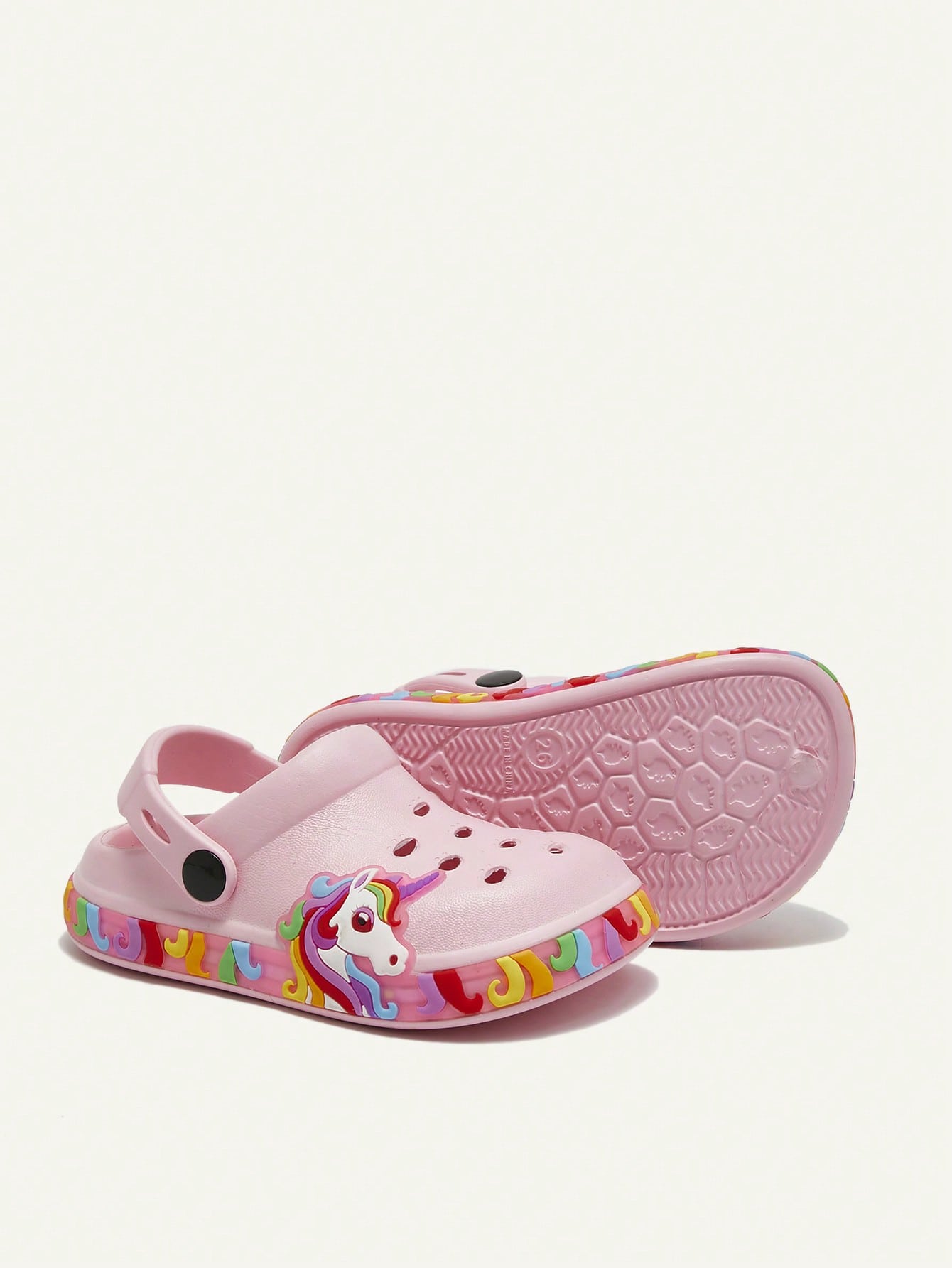 Clog Infantil Menina Unicórnio com Luz LED Sola Iluminada