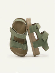 Sandália Infantil Masculina Papete Velcro Sola Macia