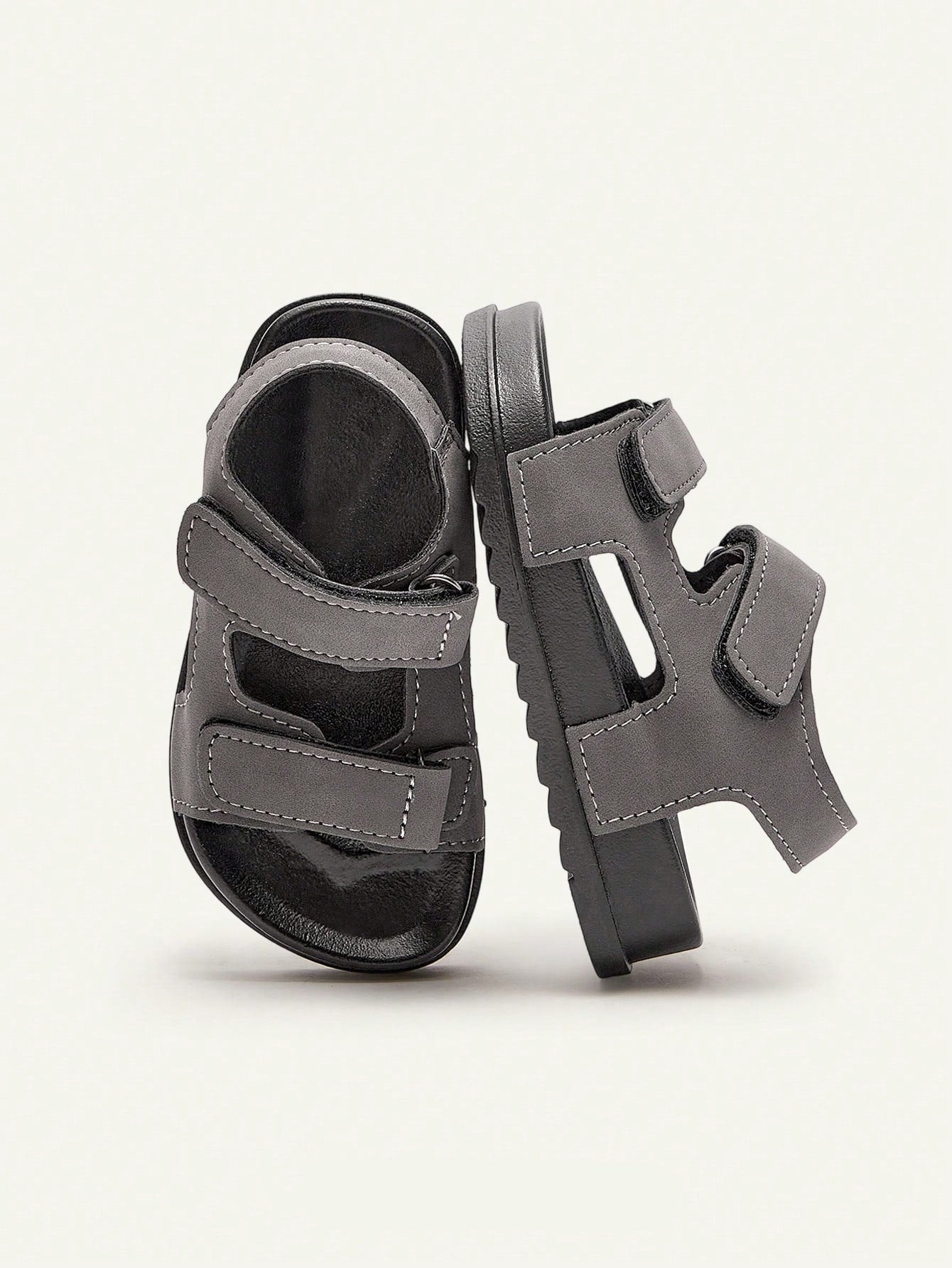Sandália Infantil Masculina Papete Velcro Sola Macia