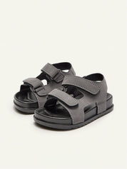 Sandália Infantil Masculina Papete Velcro Sola Macia