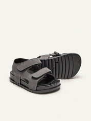 Sandália Infantil Masculina Papete Velcro Sola Macia