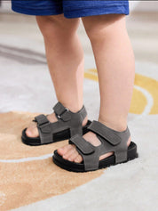 Sandália Infantil Masculina Papete Velcro Sola Macia