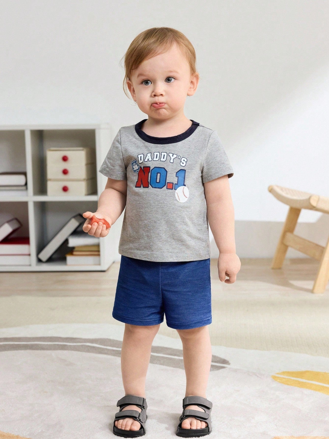 Sandália Infantil Masculina Papete Velcro Sola Macia