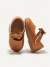Sapatilha Infantil Menina Mary Jane Laço Decorativo Couro