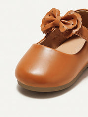 Sapatilha Infantil Menina Mary Jane Laço Decorativo Couro