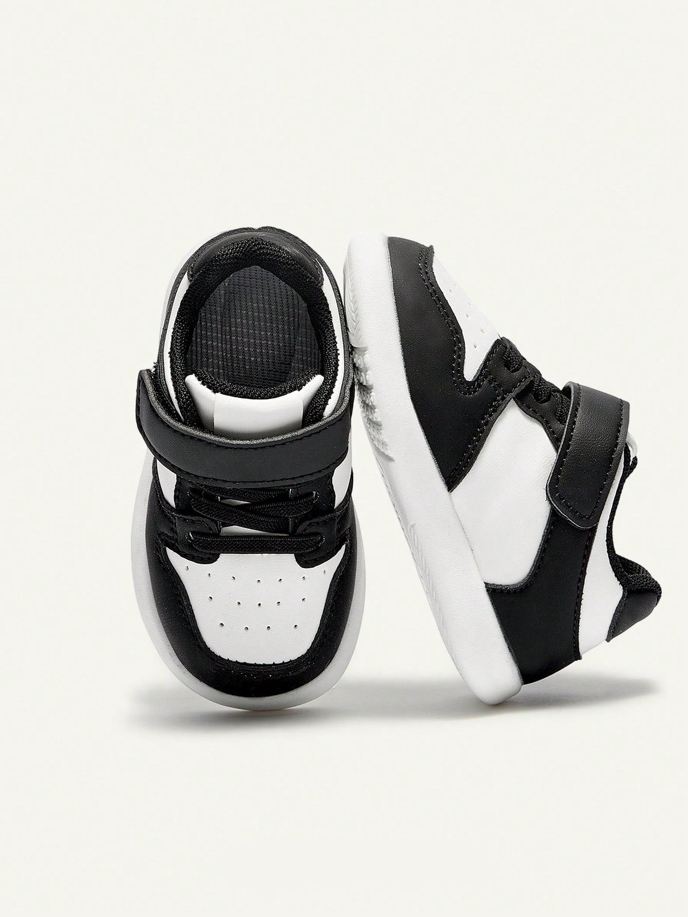 Tênis Infantil Bebê Estilo Sneaker Velcro e Cadarço Couro