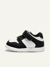 Tênis Infantil Bebê Estilo Sneaker Velcro e Cadarço Couro