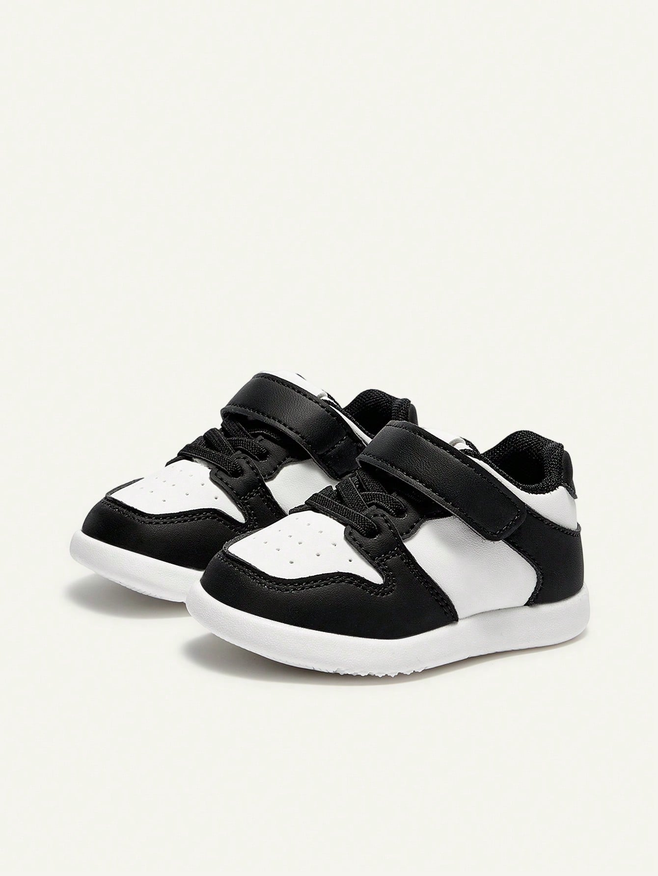 Tênis Infantil Bebê Estilo Sneaker Velcro e Cadarço Couro