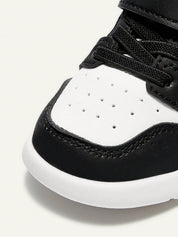 Tênis Infantil Bebê Estilo Sneaker Velcro e Cadarço Couro