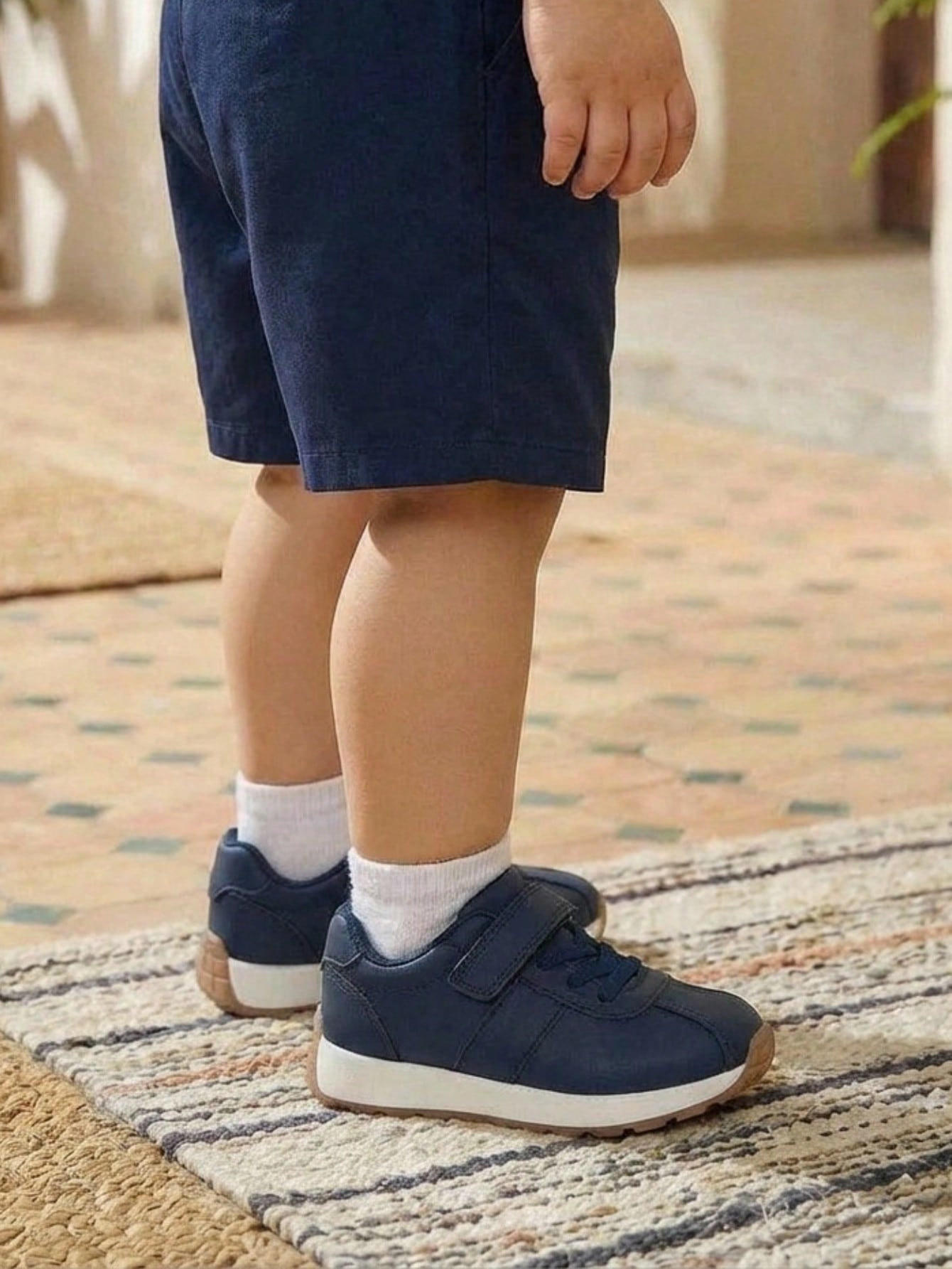 Tênis Infantil Casual Velcro e Cadarço Couro