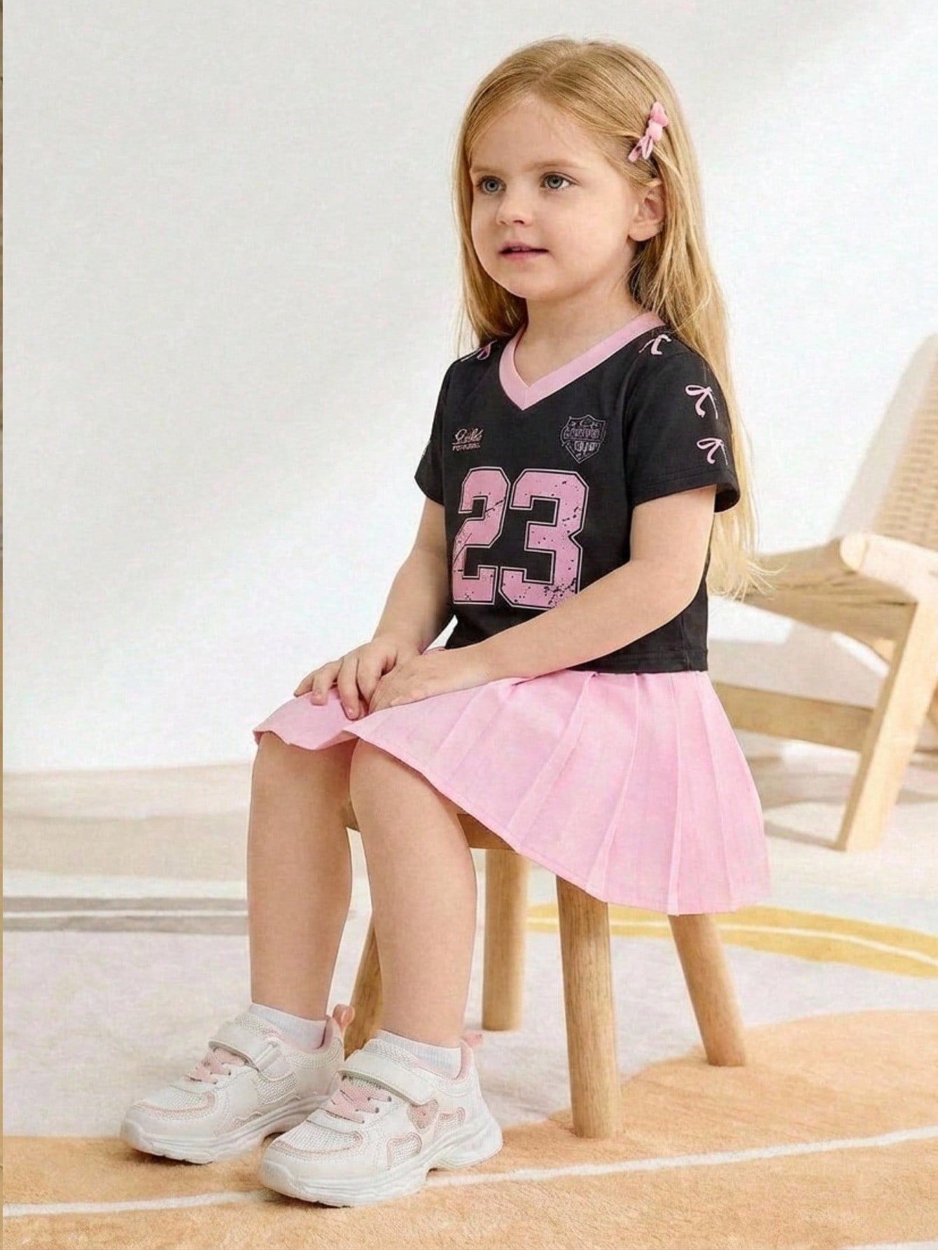 Tênis Infantil Feminino Chunky com Velcro e Cadarço