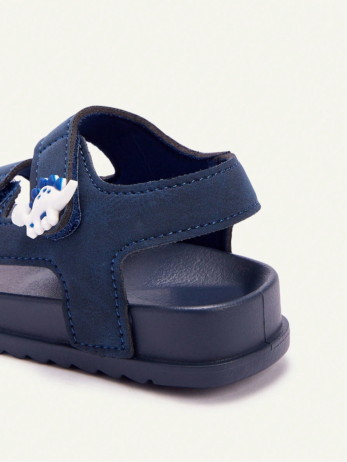 Sandália Infantil Menino Velcro Duplo Aplique Dinossauro
