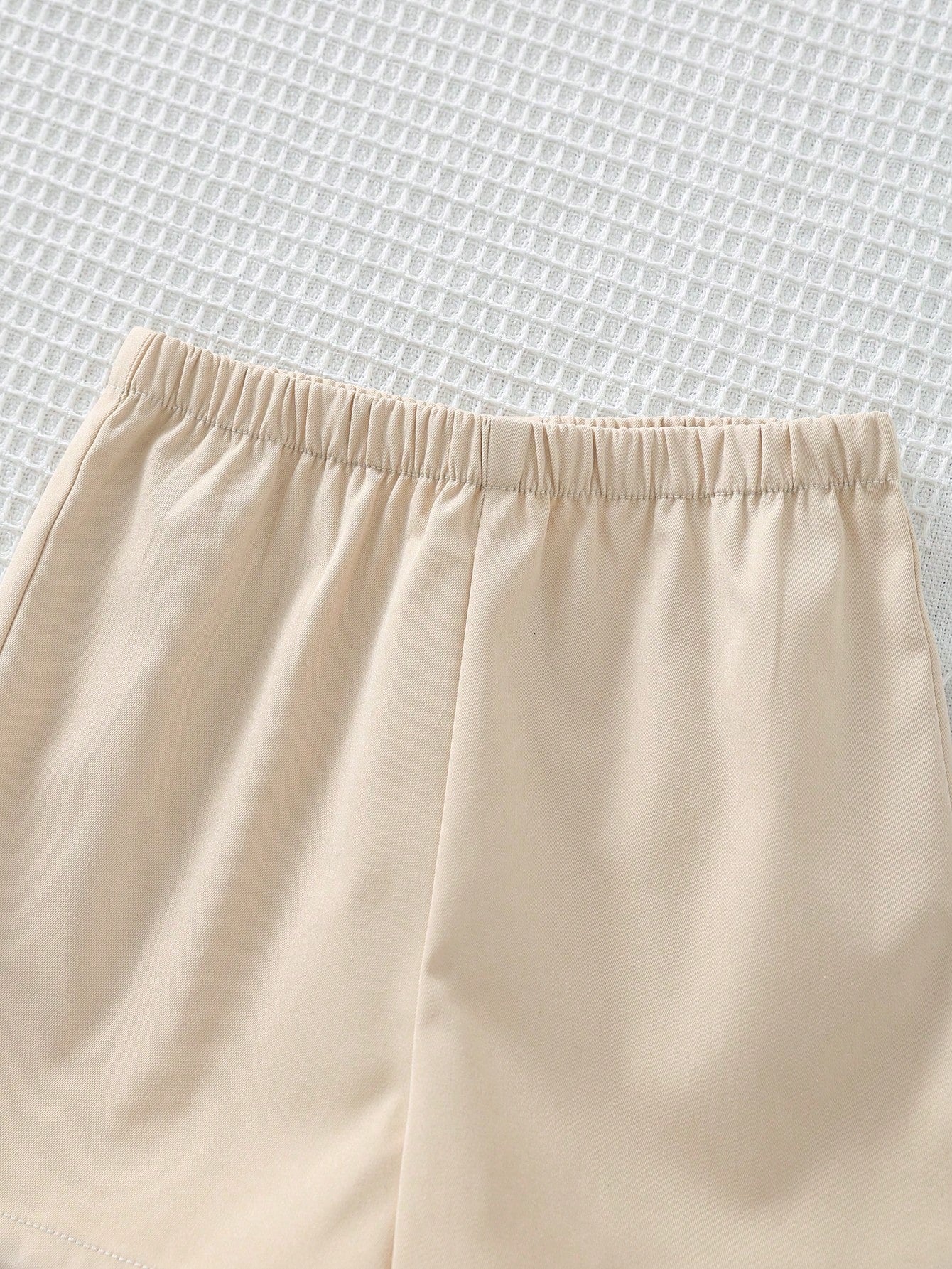 Conjunto 2 Peças Bebê Camiseta Listrada Urso e Shorts Liso Cintura Elástica