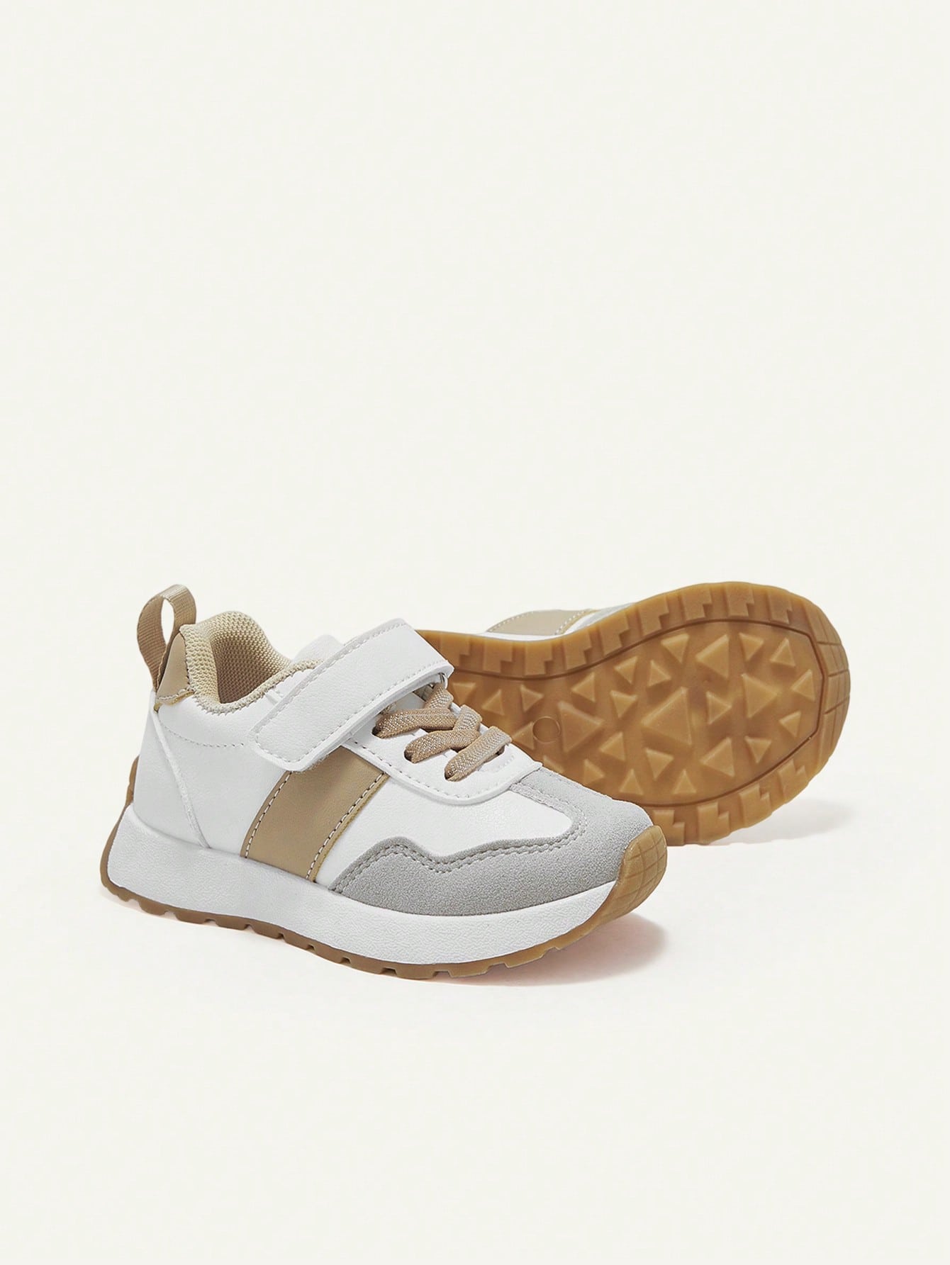 Tênis Infantil Casual Velcro e Cadarço Couro