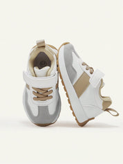 Tênis Infantil Casual Velcro e Cadarço Couro