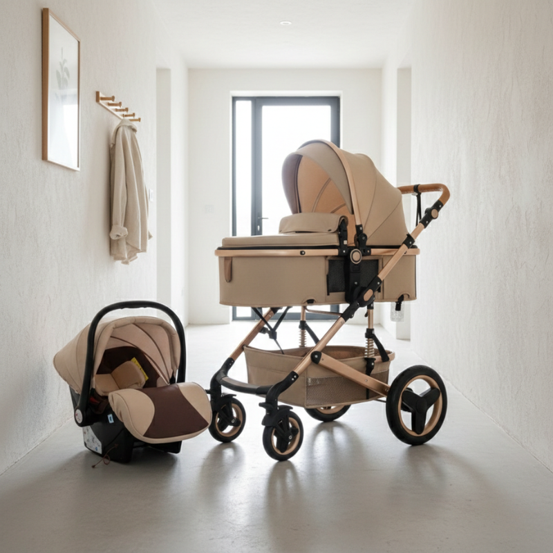 Belecoo Luxe 3 em 1 — Bege Rose Gold