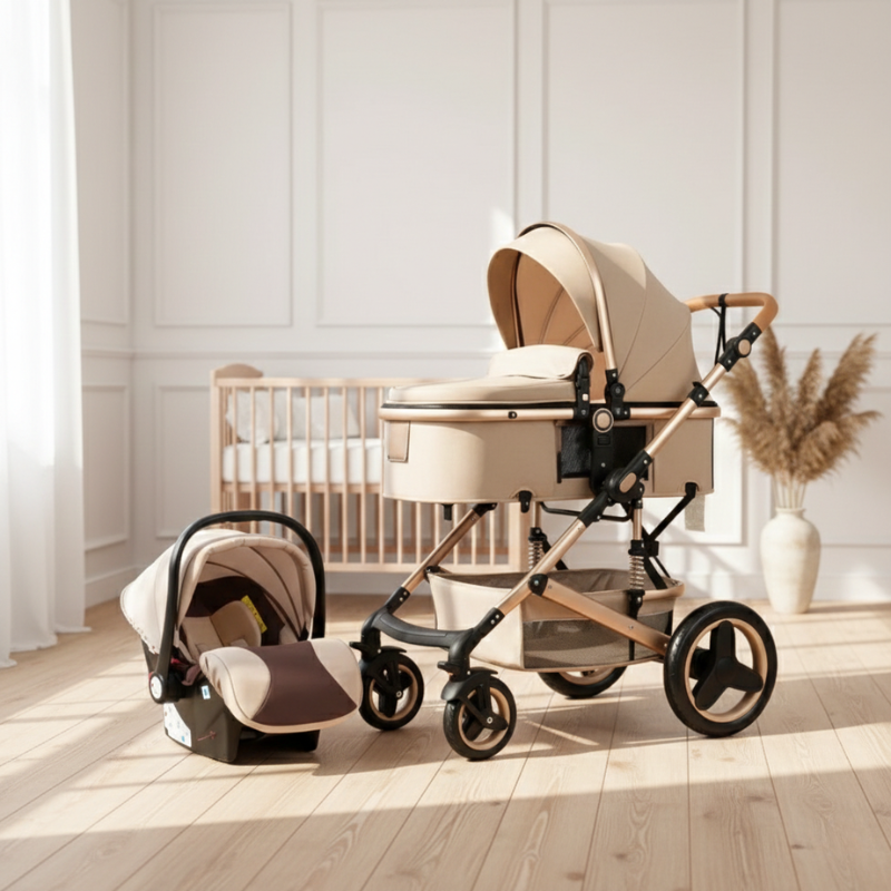 Belecoo Luxe 3 em 1 — Bege Rose Gold