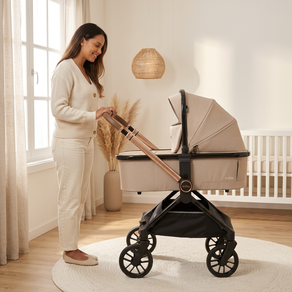 Carrinho de Bebê Kidilo D900 3 em 1 - Kabannas