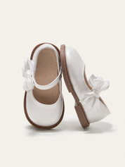 Sapatilha Infantil Menina Mary Jane com Laço Organza Acetinada