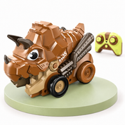 Carrinho Dinossauro Controle Remoto Infantil com Minicarrinhos Magnéticos