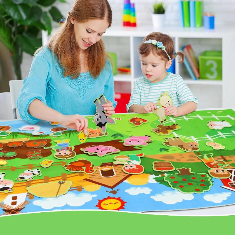 Conjunto Interativo de Placas de Feltro