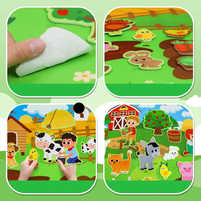 Conjunto Interativo de Placas de Feltro