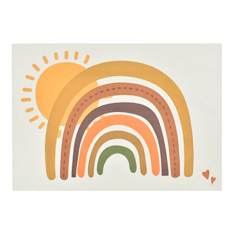 Mapa do Mundo Infantil em Lona para Decoração de Quarto