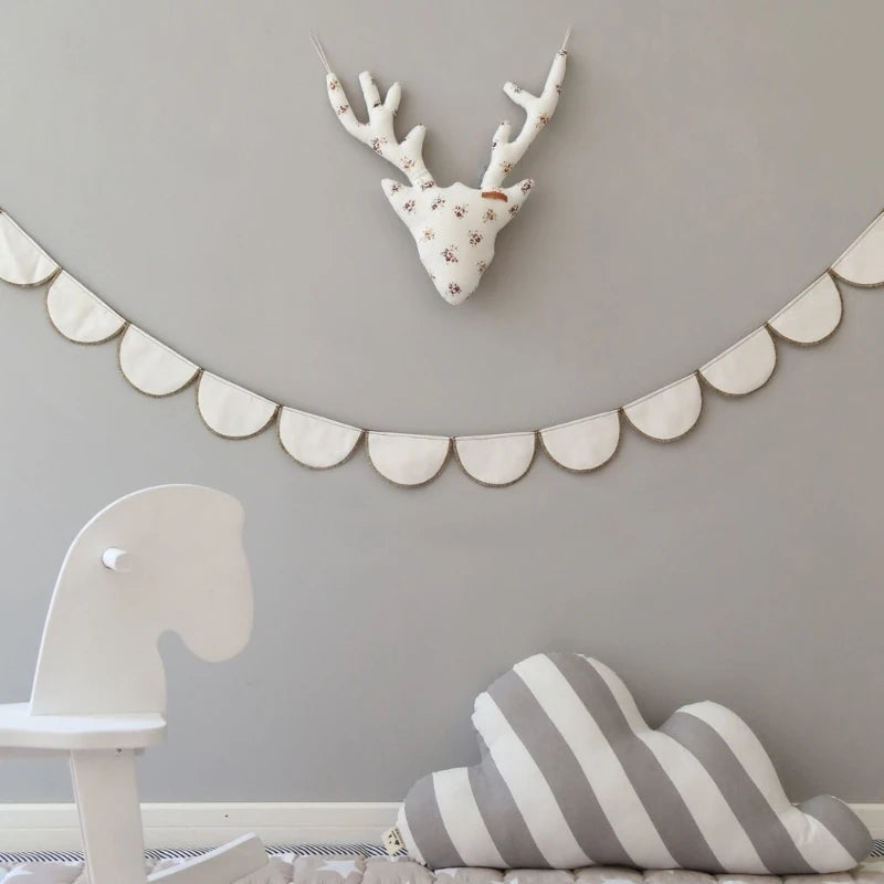 Guirlanda de Algodão para Decoração Infantil