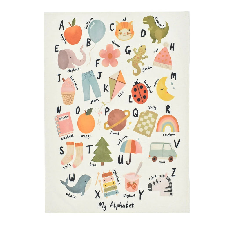 Mapa do Mundo Infantil em Lona para Decoração de Quarto