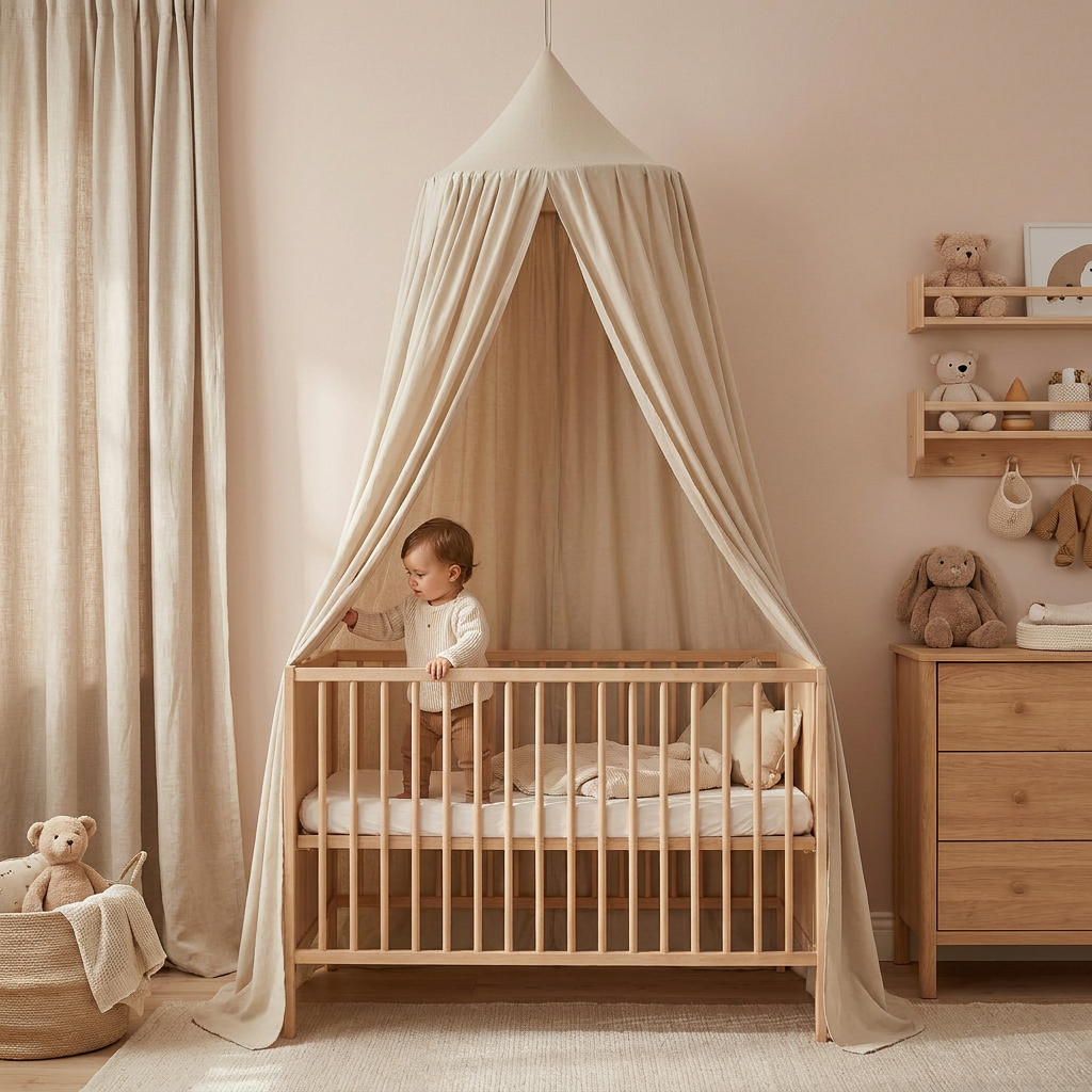 Tenda Dossel Infantil de Algodão para Quarto de Criança - Kabannas 2