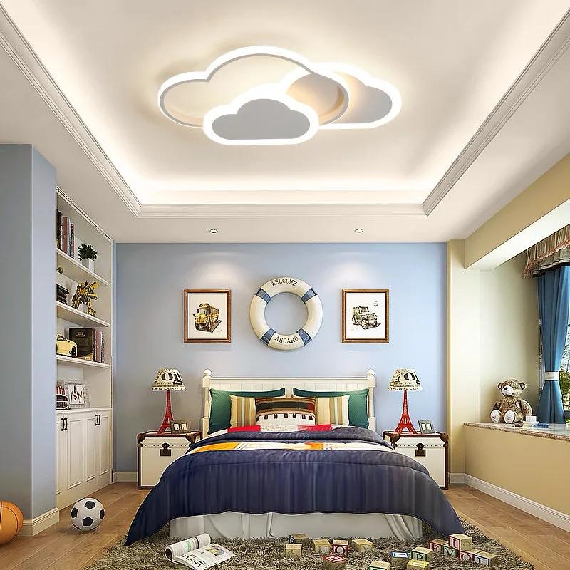 Luminária de Teto para Quarto Infantil LED Nuvens