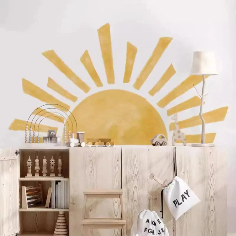 Adesivo de Parede Boho Sol para Quarto Infantil Adesivos de Parede 05 Kabannas 