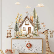 Adesivos de Parede Aquarela com Animais para Quartos Infantis Adesivos de Parede 05 Kabannas 