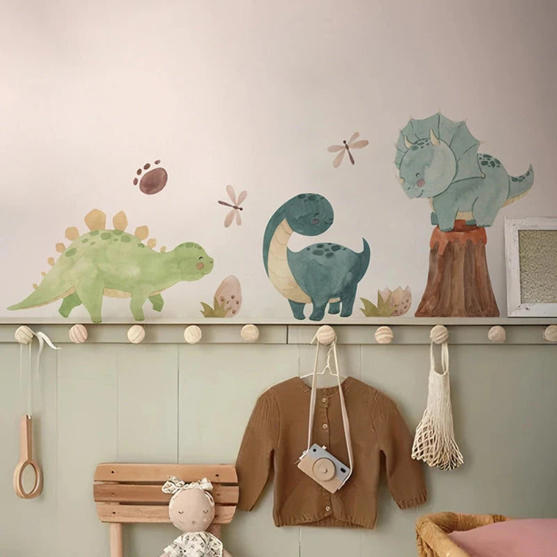 Adesivos de Parede Dinossauro para Quarto Infantil Adesivos de Parede 02 Kabannas 