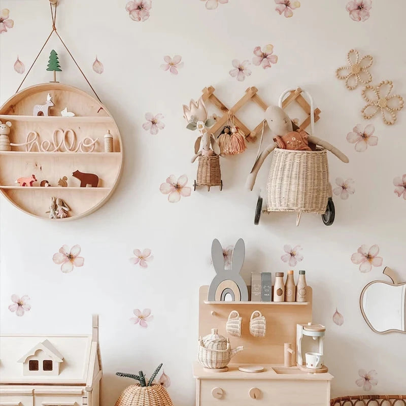 Adesivos de Parede Sakura Boho para Quarto Infantil Adesivos de Parede 03 Kabannas 