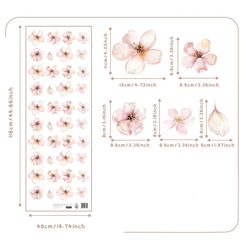 Adesivos de Parede Sakura Boho para Quarto Infantil Adesivos de Parede 03 Kabannas 