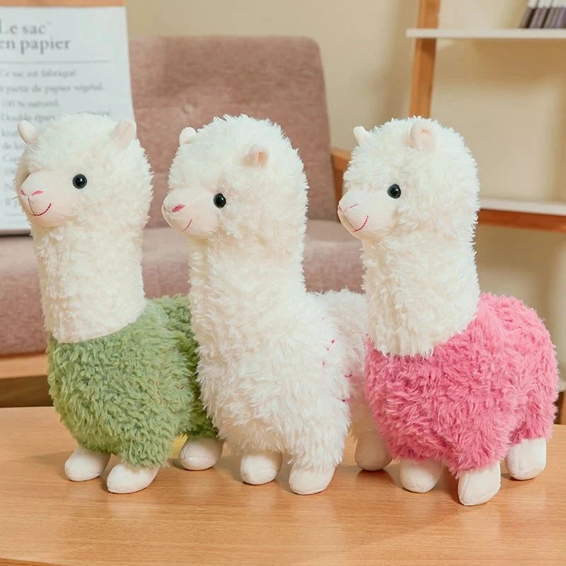 Alpaca de Pelúcia Fofa em Algodão Brinquedo de Pelúcia 03 Kabannas Branco 