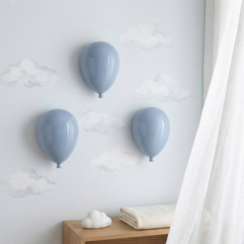 Balão 3D de Cerâmica para Parede Infantil Balões 3D para Parede 01 Kabannas 