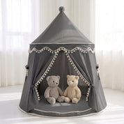 Barraca infantil Castelo Dobrável para Brincar Cabana Infantil 01 Kabannas Cinza 110x130 cm 