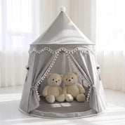 Barraca infantil Castelo Dobrável para Brincar Cabana Infantil 01 Kabannas Cinza 