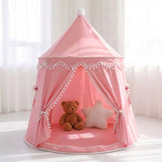 Barraca infantil Castelo Dobrável para Brincar Cabana Infantil 01 Kabannas Rosa 