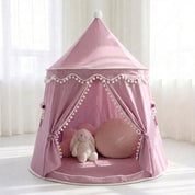 Barraca infantil Castelo Dobrável para Brincar Cabana Infantil 01 Kabannas Rosa antigo 
