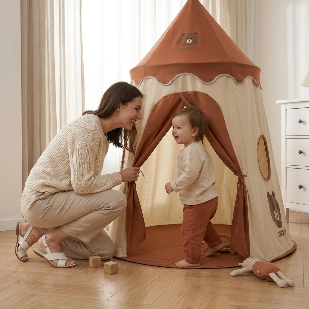 Barraca infantil Urso Dobrável para Brincar Cabana Infantil 02 Kabannas 