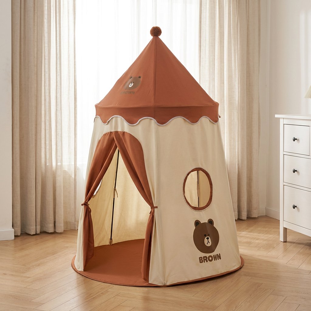 Barraca infantil Urso Dobrável para Brincar Cabana Infantil 02 Kabannas 