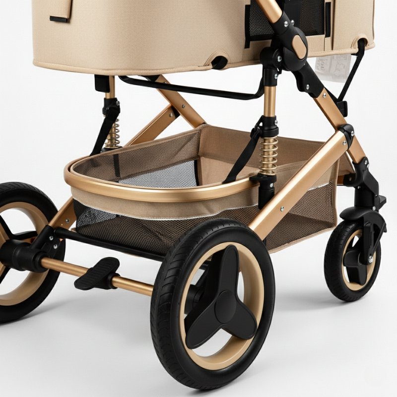 Belecoo Luxe 3 em 1 — Bege Carrinho de Bebê 26 Kabannas 