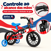 Freio com maçaneta e limitador de giro do guidão